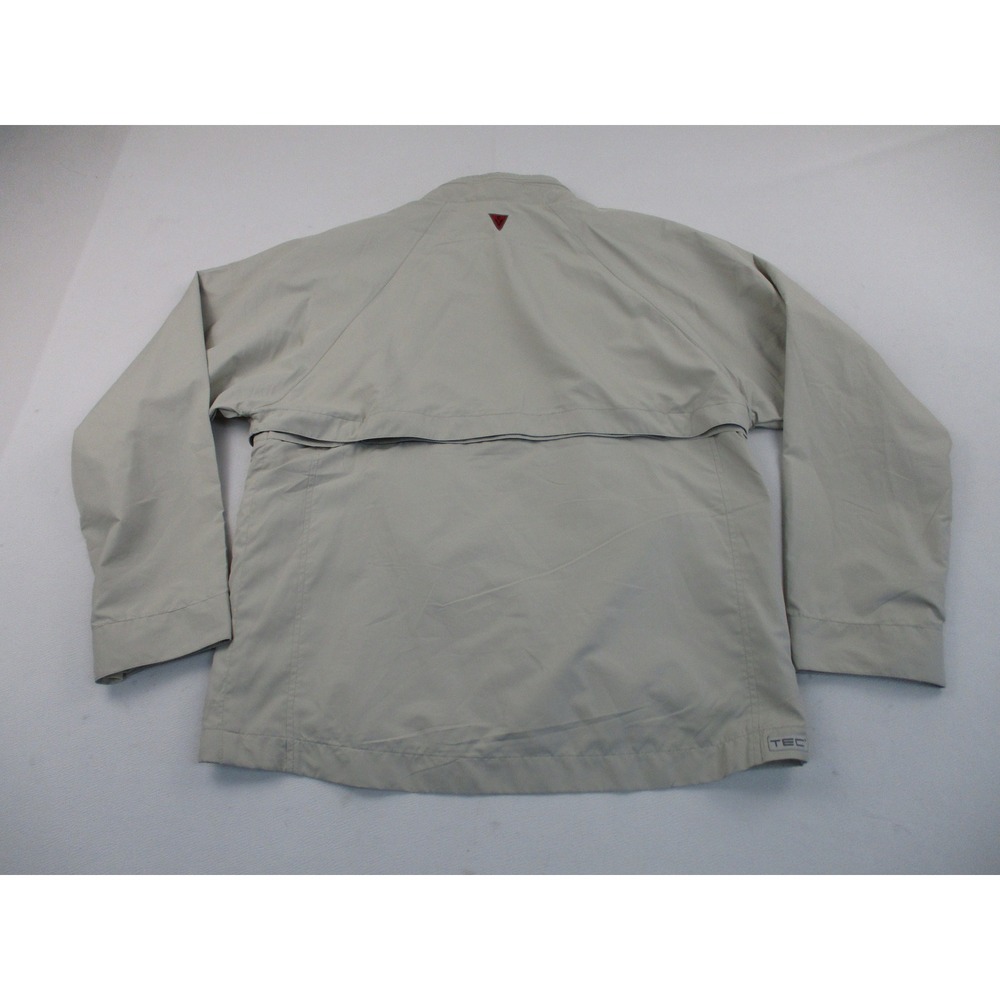 SCOTTEVEST Jacket Mens Medium Tan TEC Tropiformer Utility Pocket Hidden Hood - Picture 2 of 16